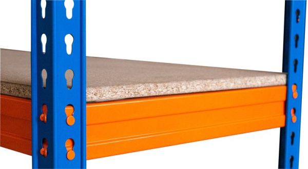 Regál Racks RAT60 HD, kovový, 4 police, 1800x1800x600 mm, max. 600 kg/polica – Obrázok 3