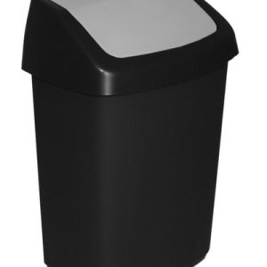 Kôš Curver® SWING BIN, 25 lit., 27.8x34.6x51.1 cm, čierny/sivý, na odpad