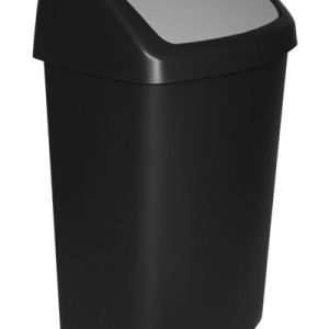 Kôš Curver® SWING BIN, 50 lit., 34x40.6x66.8 cm, čierny/sivý, na odpad