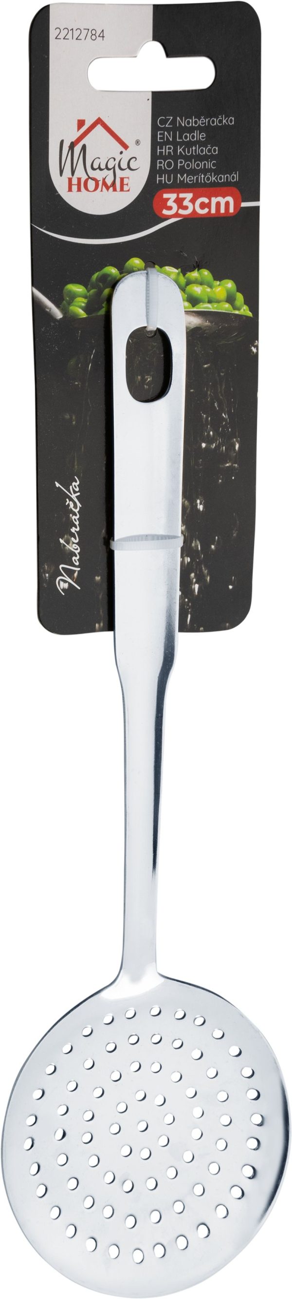 Naberačka MagicHome, odpeňovačka, kuchynská, zberač peny, nerez, 33 cm – Obrázok 2