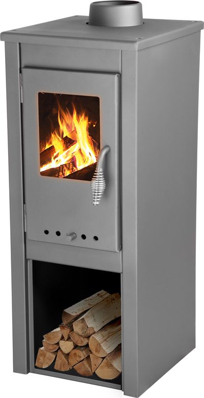 Kachle Thalia Uno Glass Lite, šedé, 3,9 kW – Obrázok 8