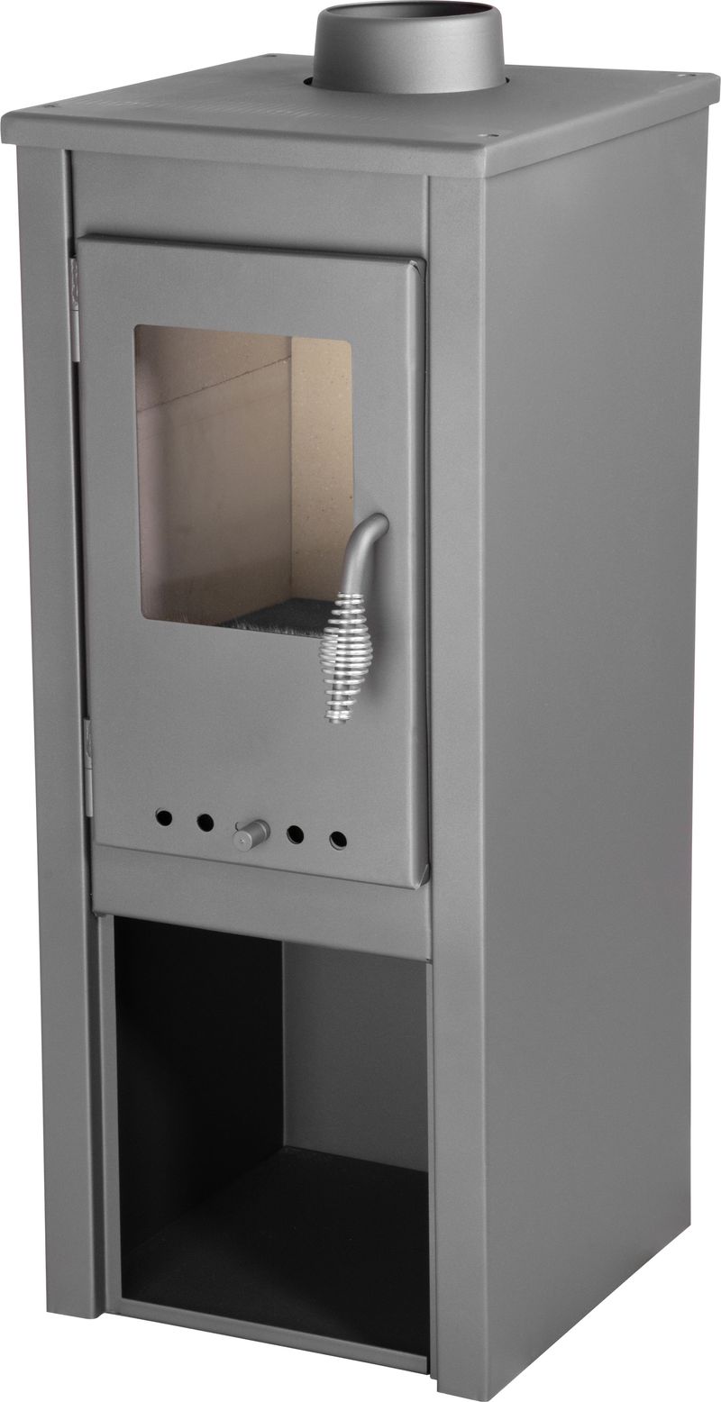 Kachle Thalia Uno Glass Lite, šedé, 3,9 kW – Obrázok 7