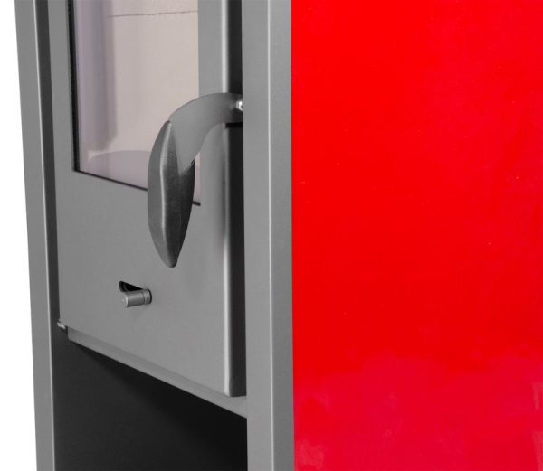 Kachle Thalia Pella S, červené, 5,4 kW – Obrázok 4