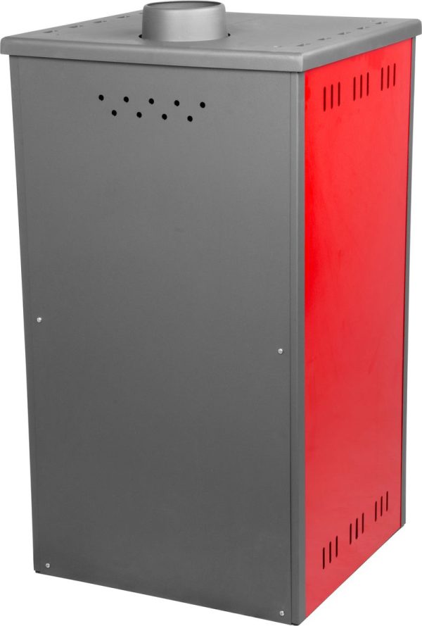 Kachle Thalia Pella S, červené, 5,4 kW – Obrázok 2
