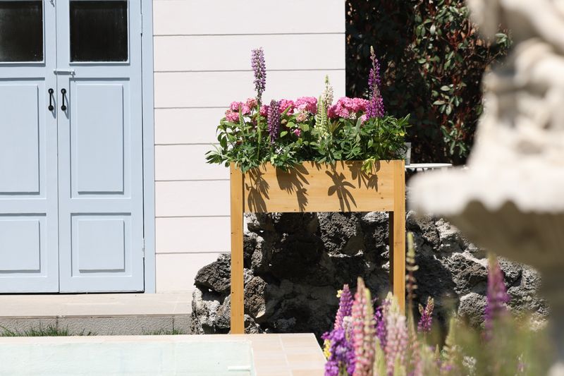 Záhon Strend Pro Garden, 84x40x98 cm, drevo, vyvýšený, s nohami – Obrázok 3