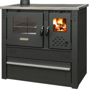 Sporák Pro PANONIA Steel, čierny, ľavý vývod