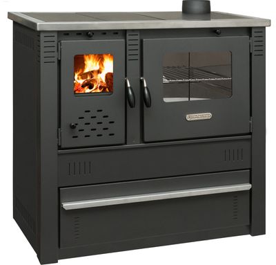 Sporák Pro PANONIA Steel, čierny, pravý vývod – Obrázok 3