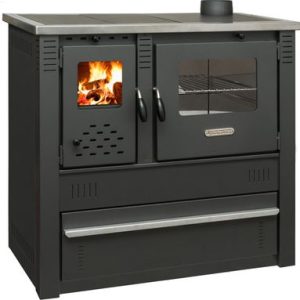 Sporák Pro PANONIA Steel, čierny, pravý vývod