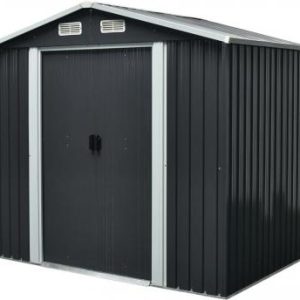 Domček Strend Pro, záhradný, plech, antracit, 236x174x206 cm