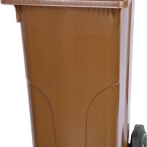 Nádoba Europlast 240 lit., plast, hnedá, popolnica na odpad