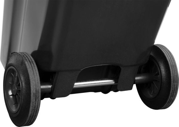 Nádoba Europlast 120 lit., plast, čierna, HDPE, popolnica na odpad – Obrázok 2