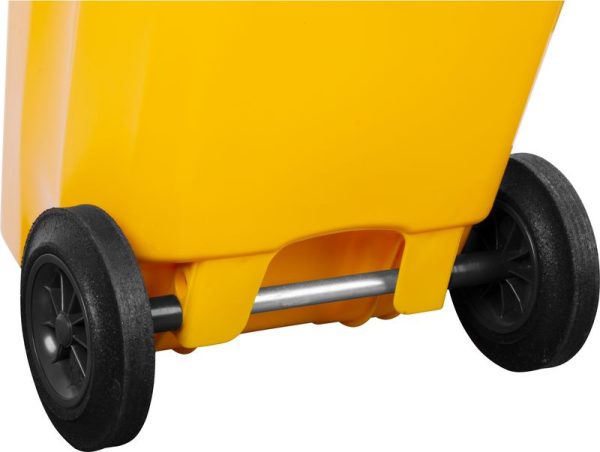 Nádoba Europlast 240 lit., plast, žltá, popolnica na odpad – Obrázok 2