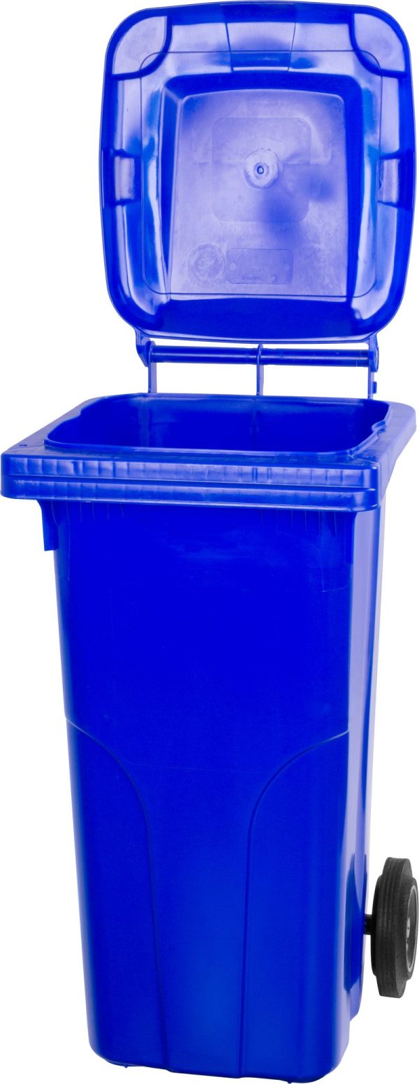 Nádoba Europlast 240 lit., plast, modrá, popolnica na odpad – Obrázok 3