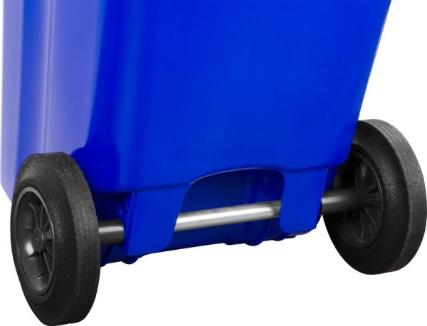Nádoba Europlast 240 lit., plast, modrá, popolnica na odpad – Obrázok 2
