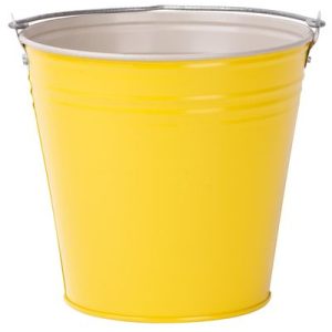 Vedro Aix Caldari 10 lit, Zn, žlté, kovové, pozinkované