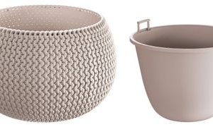 Kvetináč SPLOFY Bowl 290x195 mm, mocca