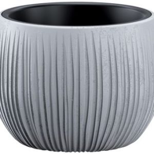 Kvetináč BETON Bowl, 18x14 cm, sivý, vzhľad betón
