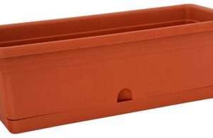 Kvetináč ICS MELISSA 50x20x16 cm, 8.5 lit, truhlík, s podložkou