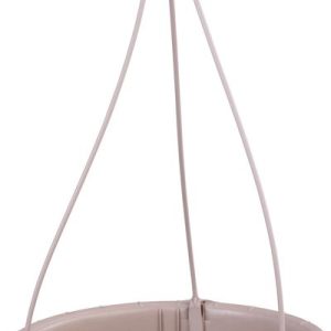 Kvetináč RATOLLA Round W 240, visiaci, mocca, s podložkou, závesný, s vešiakom