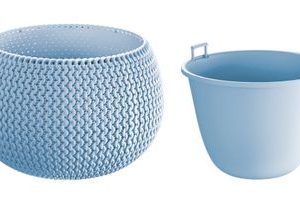 Kvetináč SPLOFY Bowl 290x195 mm, ice gray