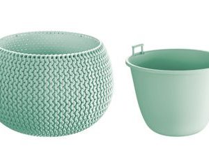 Kvetináč s vložkou SPLOFY Bowl 290x195 mm, šalvia