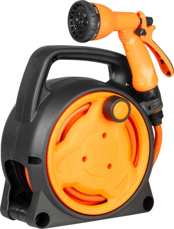 Navíjač Strend Pro Garden, so záhradnou hadicou, pištoľ, 10m, 5/16" – Obrázok 2