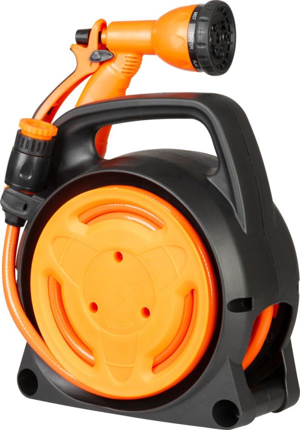 Navíjač Strend Pro Garden, so záhradnou hadicou, pištoľ, 10m, 5/16" – Obrázok 4