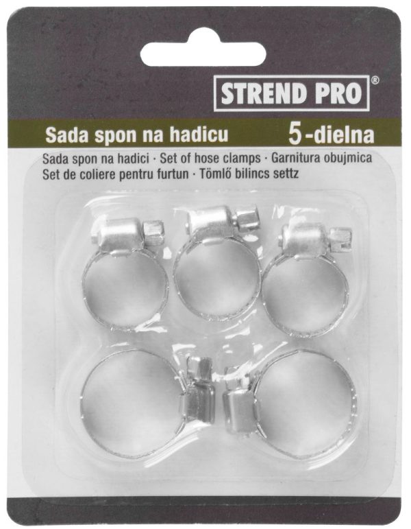 Sada upínacích spon Strend Pro HC605, 5 dielna, na hadicu – Obrázok 2