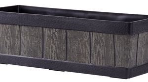 Kvetináč Strend Pro Woodeff, 15x47x17 cm, natural, efekt dreva