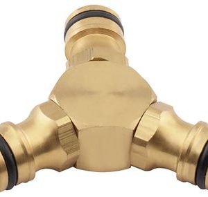 Spojovací medzikus Strend Pro, mosadzný, 1/2", 3- cestný
