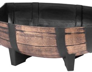 Kvetináč Strend Pro, Woodeff, 29x41x19 cm, zlatý, barel
