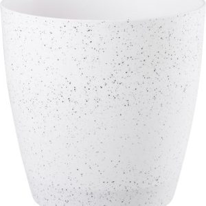 Kvetináč Strend Pro Stone, 23x20,5 cm, biely, efekt kameňa