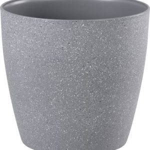 Kvetináč Strend Pro Stone, 28x26 cm, šedý, efekt kameňa
