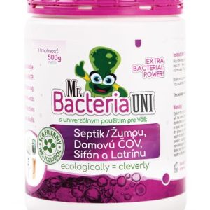 Aktivátor Mr.Bacteria UNI 4v1, do septiku, sifónu, ČOV a latríny, 500 g