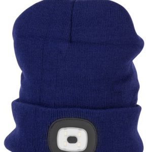 Čiapka Strend Pro Albacore modrá L, 4x SMD LED, USB nabíjanie