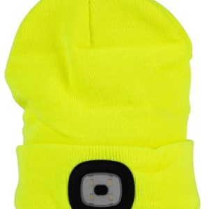 Čiapka Strend Pro Albacore žltá L, 4x SMD LED, USB nabíjanie