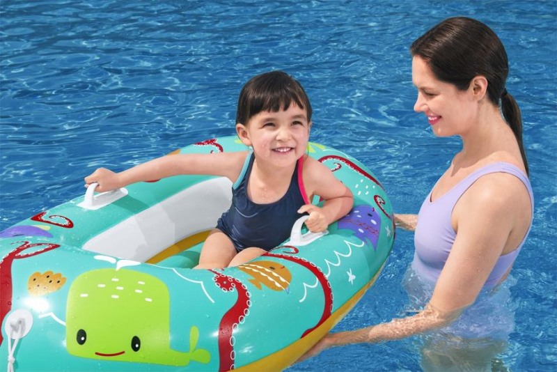 Čln Bestway® 34009, Happy Crustacean, detský, nafukovací, 119x79 cm – Obrázok 2