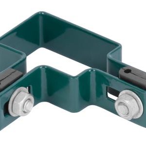 Objímka Strend Pro EUROSTANDARD, 60x40 mm, rohová, zelená, Zn+PVC, RAL6005, na hranatý stĺpik