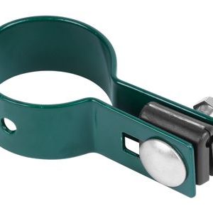 Objímka Strend Pro EUROSTANDARD, 38 mm, koncová, zelená, Zn+PVC, RAL6005, na okrúhly stĺpik