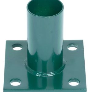 Pätka Strend Pro METALTEC, pre okrúhly stĺpik 48 mm, zelená, na ukotvenie, RAL6005