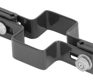 Objímka Strend Pro EUROSTANDARD, 60x40 mm, priebežná, antracit, Zn+PVC, RAL7016, na hranatý stĺpik