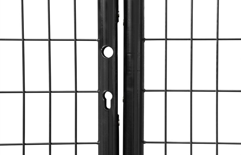 Brána Strend Pro METALTEC DUO, 3580/1950/100x50 mm, antracit, dvojkrídlová, záhradná, ZN+PVC, RAL7016 – Obrázok 3