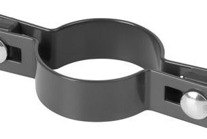 Objímka Strend Pro EUROSTANDARD, 60 mm, priebežná, antracit, Zn+PVC, RAL7016, na okrúhly stĺpik