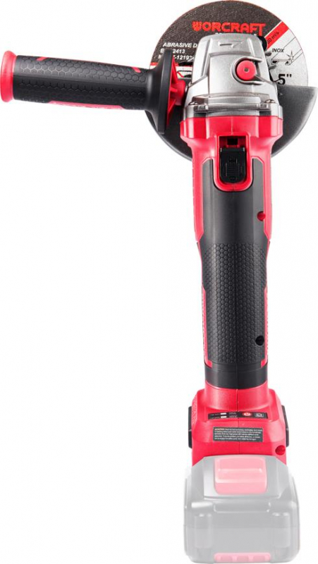 Brúska Worcraft CAG-S20LiBH ShareSYS, 125 mm, uhlová, 20V Li-ion, bezuhlíková – Obrázok 3