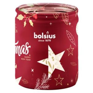 Sviečka Bolsius Starlight, 82x68 mm, brusnica, v skle