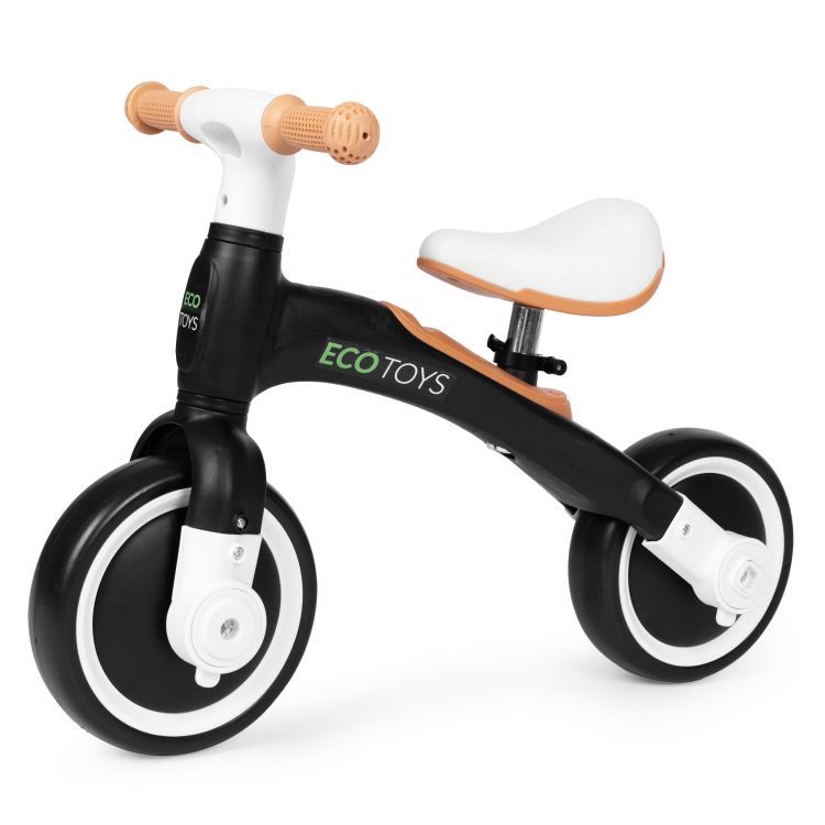 Odrážadlo s pedálmi - pomocné kolieska 3 v 1 čierne ECOTOYS – Obrázok 8