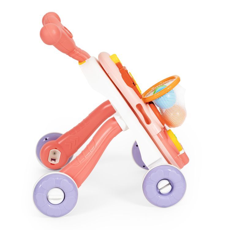 Interaktívne 2 v 1 odrážadlo, chodítko a vzdelávací stôl so zvukmi – Obrázok 4