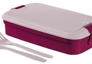 Box Curver® Lunch&Go 1300 ml, obedár, fialový. dóza s príborom
