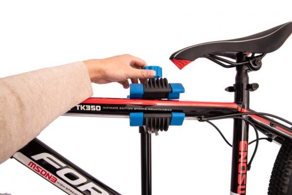 Stojan Strend Pro, na bicykel, na opravu kolies, servisný, 109-190 cm – Obrázok 3