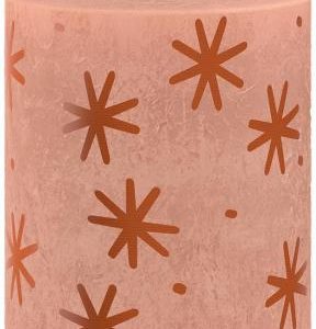 Sviečka Bolsius Rustic, valcová, Vianoce,, Creamy Caramel, 80/68 mm